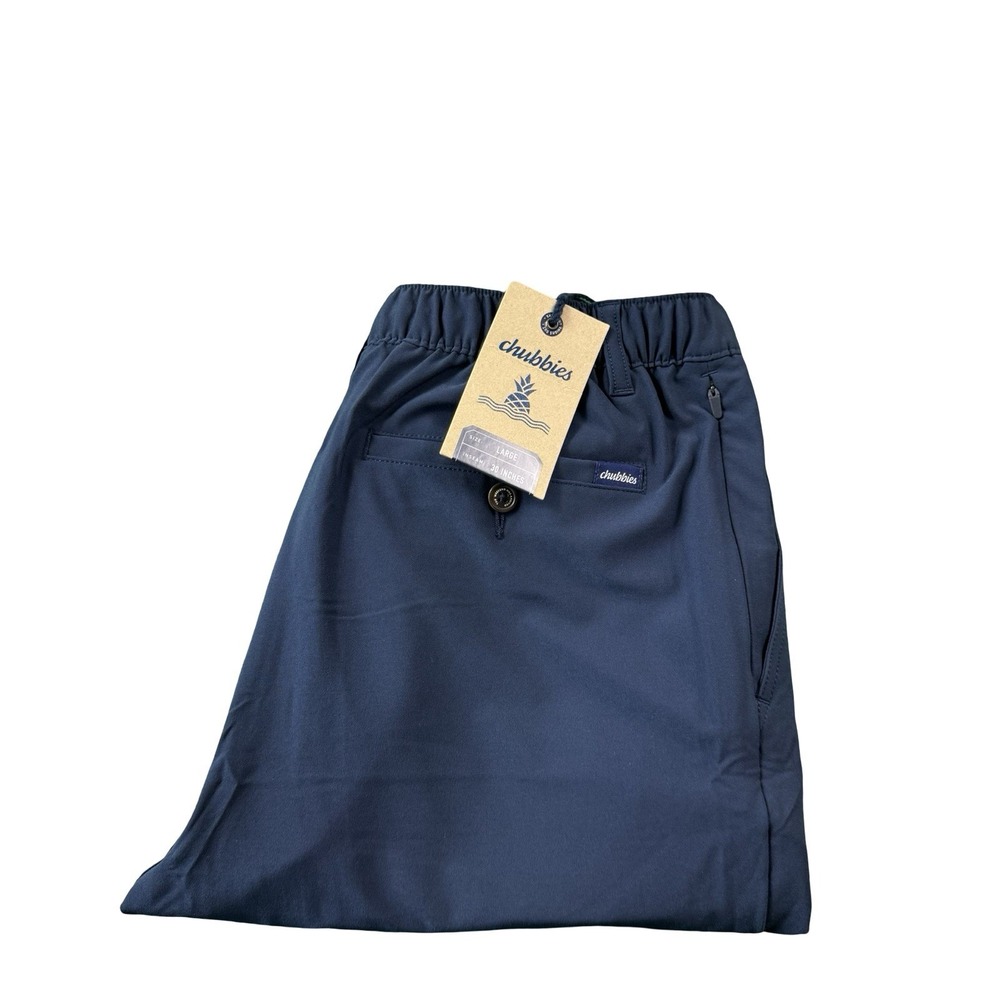 Chubbies Mens Everywear Performance Pants Navy Blue Size Large 30 Inseam NWT